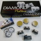Forged Diamond Pistons Ford Duratec V6 3.0 Low Compression 8.5:1 with Rings and Pins