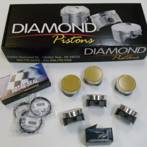 Forged Diamond Pistons Ford Duratec V6 3.0 Low Compression 8.5:1 with Rings and Pins