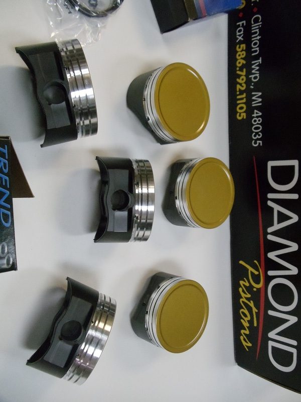 45367955.jpg Forged Diamond Pistons Ford Duratec V6 3.0 Low Compression 8.5:1 with Rings and Pins